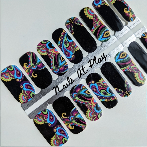 5 for $20 Nail Wraps- Black Butterfly - Picture 2 of 8
